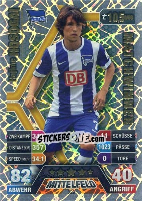 Sticker Hajime Hosogai - German Fussball Bundesliga 2014-2015. Match Attax n. 329 - Topps