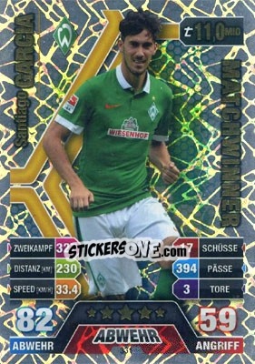 Sticker Santiago Garcia - German Fussball Bundesliga 2014-2015. Match Attax - Topps