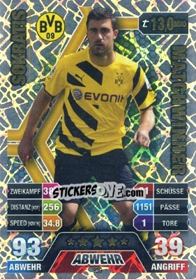 Sticker Sokratis Papastathopoulos - German Fussball Bundesliga 2014-2015. Match Attax - Topps