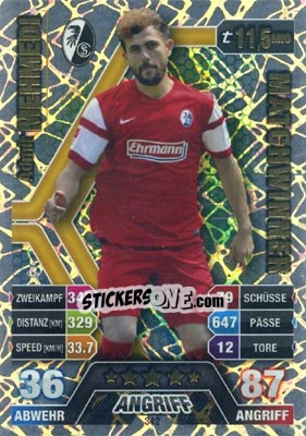 Sticker Admir Mehmedi - German Fussball Bundesliga 2014-2015. Match Attax n. 342 - Topps