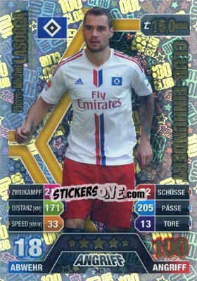 Cromo Pierre-Michel Lasogga - German Fussball Bundesliga 2014-2015. Match Attax - Topps