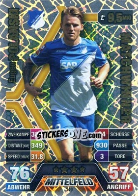 Sticker Eugen Polanski - German Fussball Bundesliga 2014-2015. Match Attax n. 349 - Topps