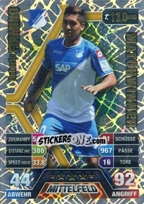 Sticker Roberto Firmino - German Fussball Bundesliga 2014-2015. Match Attax n. 350 - Topps