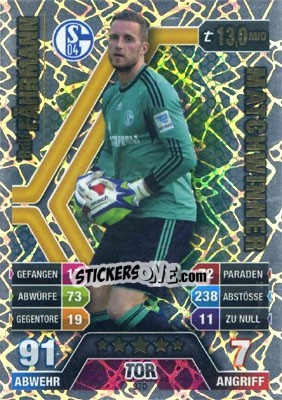 Figurina Ralf Fährmann - German Fussball Bundesliga 2014-2015. Match Attax - Topps