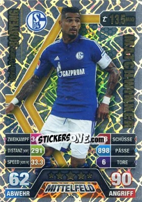 Sticker Kevin-Prince Boateng - German Fussball Bundesliga 2014-2015. Match Attax n. 372 - Topps