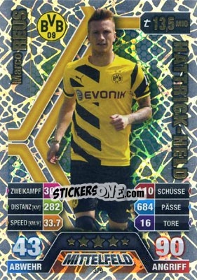 Sticker Marco Reus - German Fussball Bundesliga 2014-2015. Match Attax n. 379 - Topps