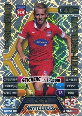 Sticker Marc Schnatterer - German Fussball Bundesliga 2014-2015. Match Attax - Topps