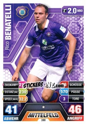 Sticker Rico Benatelli - German Fussball Bundesliga 2014-2015. Match Attax - Topps