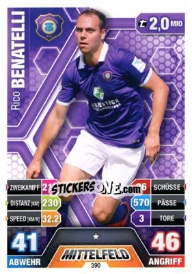 Figurina Rico Benatelli - German Fussball Bundesliga 2014-2015. Match Attax - Topps