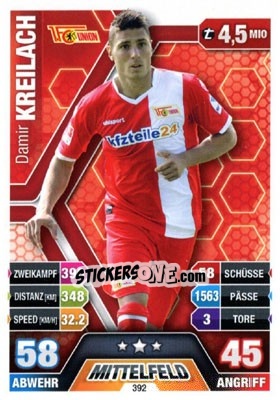 Figurina Damir Kreilach - German Fussball Bundesliga 2014-2015. Match Attax - Topps