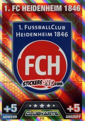 Figurina Club Logo - German Fussball Bundesliga 2014-2015. Match Attax - Topps