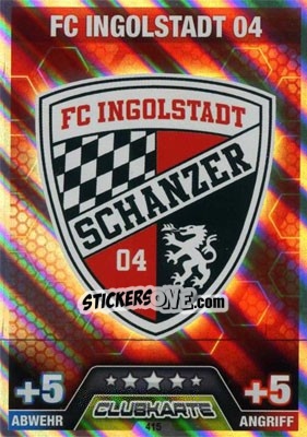 Sticker Club Logo - German Fussball Bundesliga 2014-2015. Match Attax n. 415 - Topps