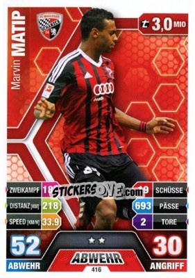 Figurina Marvin Matip - German Fussball Bundesliga 2014-2015. Match Attax - Topps