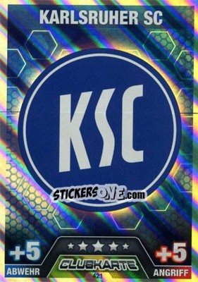 Sticker Club Logo - German Fussball Bundesliga 2014-2015. Match Attax n. 421 - Topps