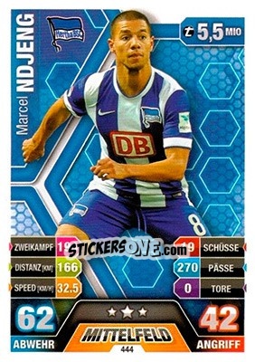 Sticker Marcel Ndjeng - German Fussball Bundesliga 2014-2015. Match Attax - Topps