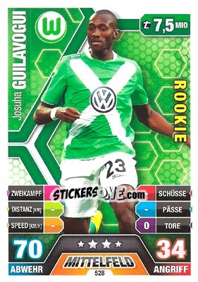 Sticker Josuha Guilavogui - German Fussball Bundesliga 2014-2015. Match Attax - Topps