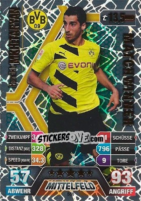 Sticker Henrikh Mkhitaryan - German Fussball Bundesliga 2014-2015. Match Attax - Topps