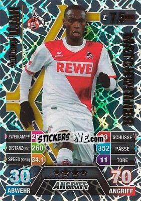 Sticker Anthony Ujah - German Fussball Bundesliga 2014-2015. Match Attax n. 592 - Topps