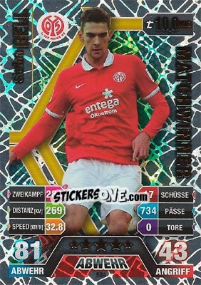 Sticker Stefan Bell - German Fussball Bundesliga 2014-2015. Match Attax n. 594 - Topps
