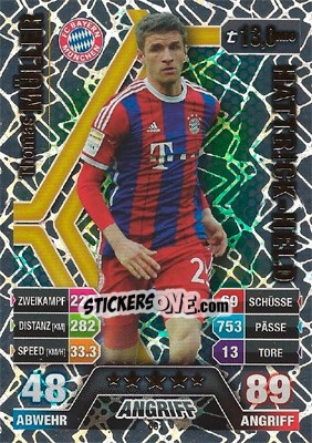 Sticker Thomas Müller - German Fussball Bundesliga 2014-2015. Match Attax n. 601 - Topps