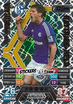 Sticker Klaas-Jan Huntelaar - German Fussball Bundesliga 2014-2015. Match Attax - Topps