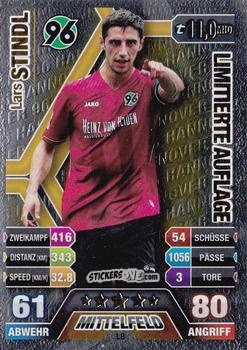 Figurina Lars Stindl - German Fussball Bundesliga 2014-2015. Match Attax n. L8 - Topps