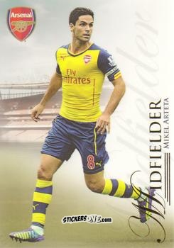 Figurina Mikel Arteta - UNIQUE Arsenal 2015
 n. 13 - Futera