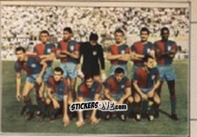 Figurina CAGLIARI SQUADRA - Campionato 1965-66
 n. 52 - EDIZIONE FILATELICHE
