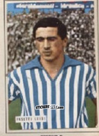 Sticker PASETTI - Campionato 1965-66
 n. 185 - EDIZIONE FILATELICHE
