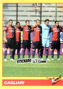 Sticker SQUADRA/1 (Cagliari) - Calciatori 2009-2010 n. 74 - Panini