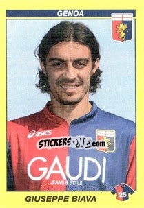 Sticker GIUSEPPE BIAVA - Calciatori 2009-2010 - Panini