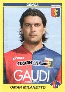 Sticker OMAR MILANETTO - Calciatori 2009-2010 n. 184 - Panini