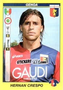 Sticker HERNAN CRESPO - Calciatori 2009-2010 n. 191 - Panini