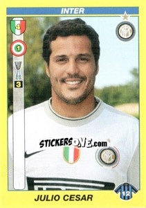 Sticker JULIO CESAR - Calciatori 2009-2010 n. 197 - Panini