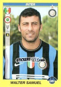 Sticker WALTER SAMUEL - Calciatori 2009-2010 n. 201 - Panini
