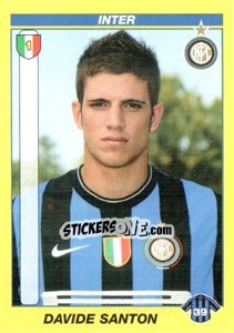 Sticker DAVIDE SANTON - Calciatori 2009-2010 n. 202 - Panini