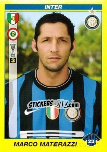 Sticker MARCO MATERAZZI - Calciatori 2009-2010 n. 204 - Panini