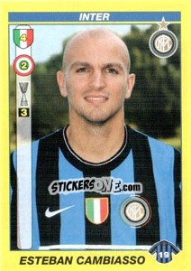 Sticker ESTEBAN CAMBIASSO - Calciatori 2009-2010 - Panini