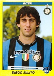 Sticker DIEGO MILITO - Calciatori 2009-2010 n. 215 - Panini