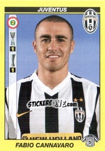 Sticker FABIO CANNAVARO - Calciatori 2009-2010 n. 222 - Panini