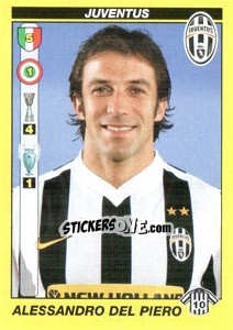 Sticker ALESSANDRO DEL PIERO - Calciatori 2009-2010 n. 236 - Panini