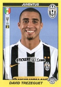 Sticker DAVID TREZEGUET - Calciatori 2009-2010 - Panini