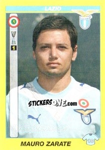 Sticker MAURO ZARATE - Calciatori 2009-2010 n. 261 - Panini