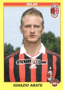 Sticker IGNAZIO ABATE - Calciatori 2009-2010 - Panini