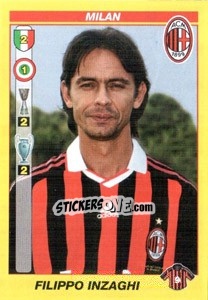 Sticker FILIPPO INZAGHI - Calciatori 2009-2010 n. 310 - Panini
