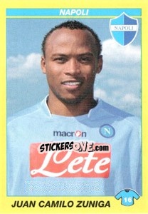 Sticker JUAN CAMILO ZUNIGA - Calciatori 2009-2010 n. 324 - Panini