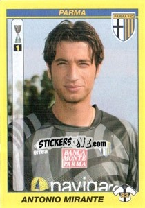 Sticker ANTONIO MIRANTE - Calciatori 2009-2010 n. 365 - Panini