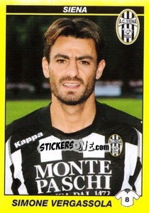 Cromo SIMONE VERGASSOLA - Calciatori 2009-2010 - Panini