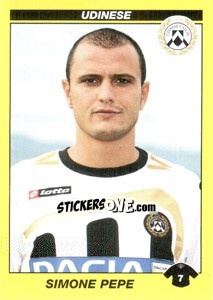 Sticker SIMONE PEPE - Calciatori 2009-2010 - Panini