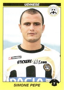 Cromo SIMONE PEPE - Calciatori 2009-2010 - Panini